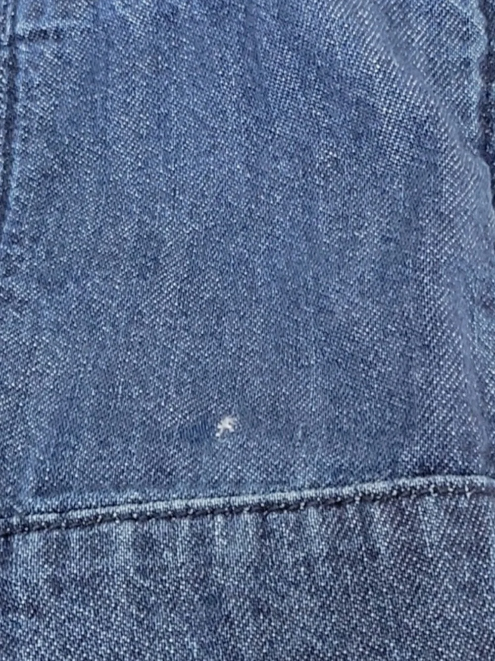 Pilcro Strapless Wide-Leg Denim Jumpsuit - Blue - Picture 10 of 10